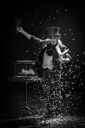 magicien neige et colombe